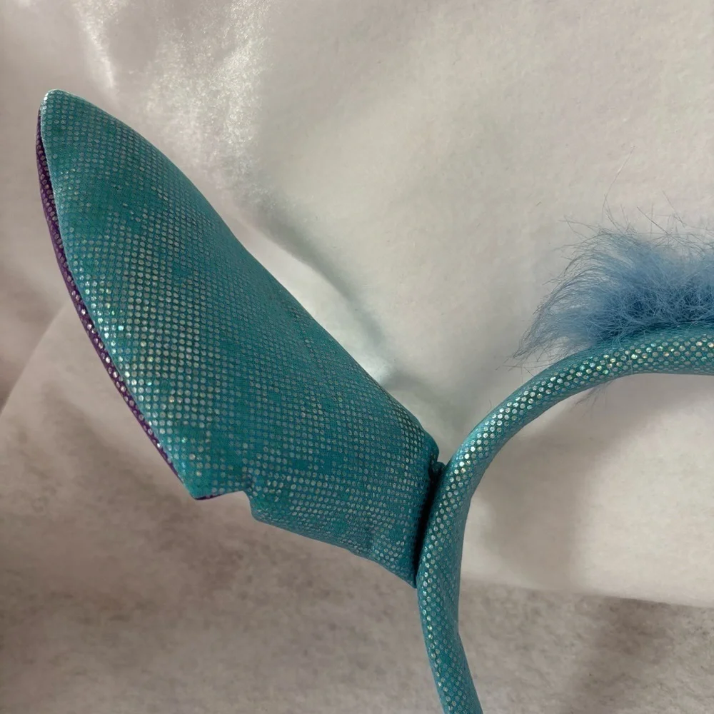 STITCH Ears Headband Blue Purple Sparkly Glitter Disney Japan